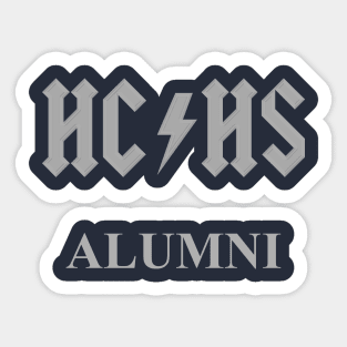 HCHS Alumni (Gray Letters) Sticker